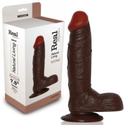 Realistinen penis Real Rapture Earth Flavour 7.5'' Musta