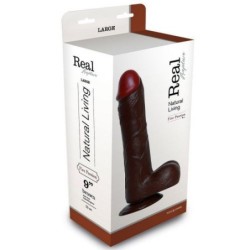 Realistický penis Real Rapture Fire Passion 9'' Černý
