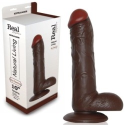 Realistični penis Real Rapture Sky Emotion 10'' Crni