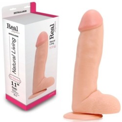 Realistinen penis Real Rapture Sky Emotion 11'' Valkoinen