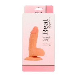 Realistični penis Real Rapture Water Sensations 5'' Bijeli