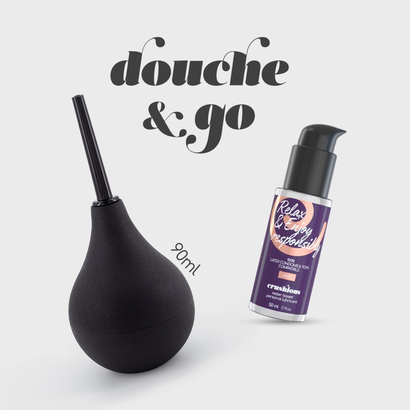 Douche & Go Anal Dusche 90Ml Mit Anal Gleitmittel 50Ml Crushious