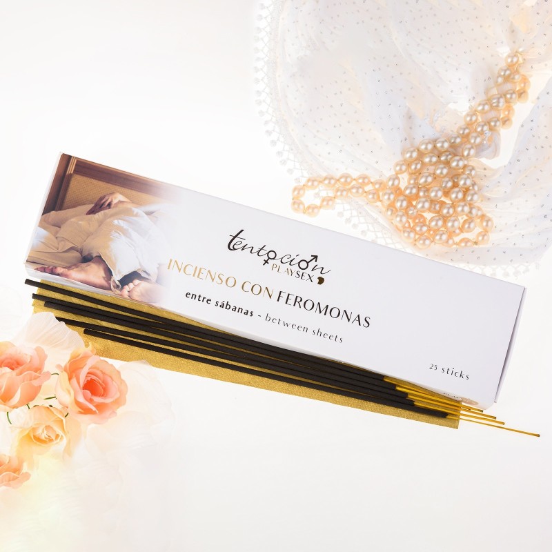 Confezione da 25 Bastoncini di Incenso ai Feromoni Aroma Tra Le Lenzuola Tentazione Play Sex