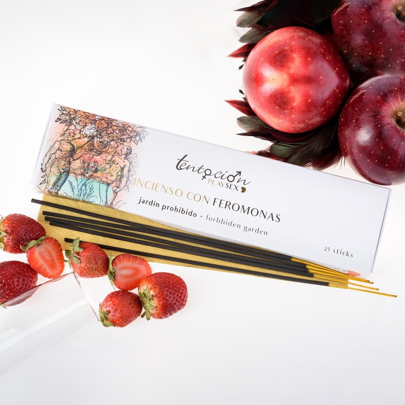 Pack mit 25 Räucherstäbchen mit Pheromonen, Duft Verbotener Garten, Versuchung Play Sex