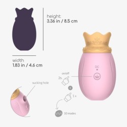 Klitora stimulators Monarch Crushious Rozā