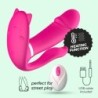 Estimulador Com Comando Sem Fio Fritz Crushious Rosa