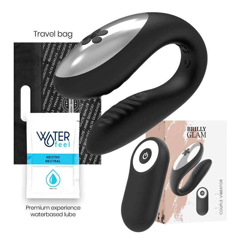 Vi älskar Vibrator För Par Fjärrkontroll Svart
