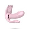 Estimulador Com Comando Sem Fio Fritz Crushious Rosa Pastel