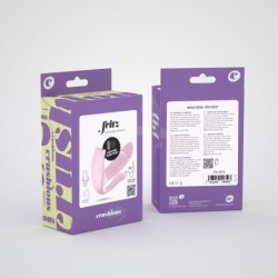 Estimulador Com Comando Sem Fio Fritz Crushious Rosa Pastel