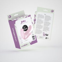 Estimulador Com Comando Sem Fio Fritz Crushious Rosa Pastel