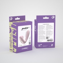 Pookie Stimulator mit kabelloser Fernbedienung + Crushious Rosa