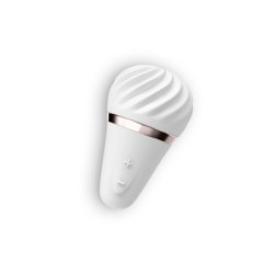 Estimulador Clitoriano Layons Little Wand Com Carregador USB Satisfyer Layons Branco