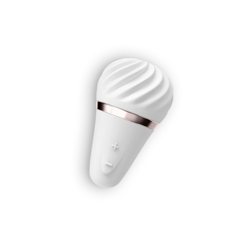 Estimulador Clitoriano Layons Little Wand Com Carregador USB Satisfyer Layons Branco