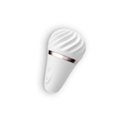 Estimulador Clitoriano Layons Little Wand Com Carregador USB Satisfyer Layons Branco