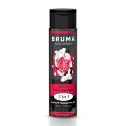 Premium masažno olje s toplotnim učinkom okus jagode 3 v 1 - 100 ml