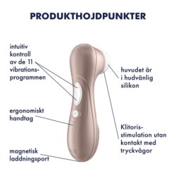 Uppladdningsbar Klitorisstimulator Satisfyer Pro 2 Generation 2