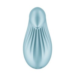 Šviesiai mėlynas „Satisfyer“ klitorio stimuliatorius „Dipping Delight“
