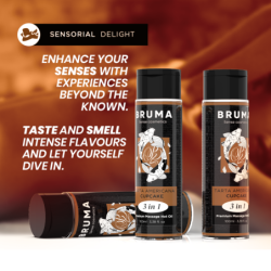 Premium Massageöl Wärme-Effekt American Pie Geschmack 3 In 1 - 100 Ml