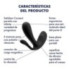 G taško ir analinis stimuliatorius Top Secret + su programėle Satisfyer, juodas