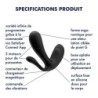 G taško ir analinis stimuliatorius Top Secret + su programėle Satisfyer, juodas