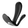 G-punkti ja anaalse piirkonna stimulaator Top Secret + Satisfyer Appiga, must
