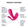 Estimulador Del Punt G I Anal Top Secret + Amb App Satisfyer Rosa