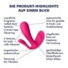 G taško ir analinis stimuliatorius Top Secret + su Satisfyer programėle rožinis