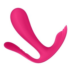 Stymulator Punktu G i Anal Top Secret + Z Aplikacją Satisfyer Różowy