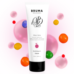 Gel Deslizante Com Aloe Vera Sabor A Chicle 100 Ml