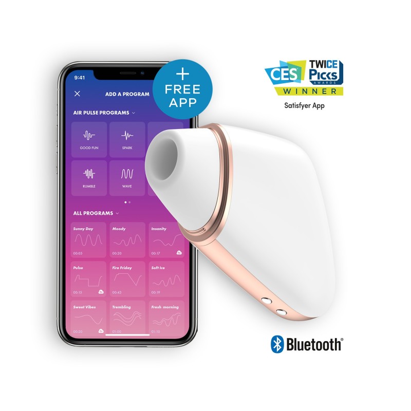Estimulador Love Triangle Com App Satisfyer Branco