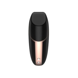 „Love Triangle“ stimuliatorius su „Satisfyer“ programėle, juodas