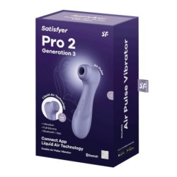 Pro 2 Gen 3 Satisfyer Stimulator Med Connect App Lila