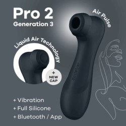 „Satisfyer Pro 2 Gen 3“ stimuliatorius su „Connect App“ (juodas)