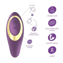 Stimulator Reîncărcabil Moanstar Cu Cadou De Lubrifiant Pe Bază De Apă Crushious