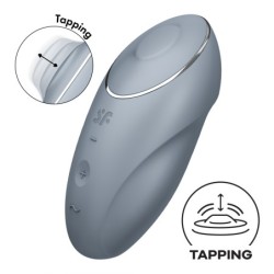 Estimulador Tap & Climax 1 Azul Gris Satisfyer