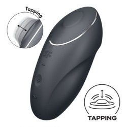 Стимулатор Tap & Climax 1 Сив Satisfyer