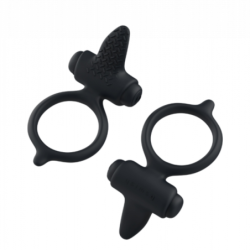 Bcharmed Basic Vibrerende Penisring - Sort