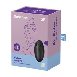 Vulvas stimulators Lover 3 Melns Satisfyer