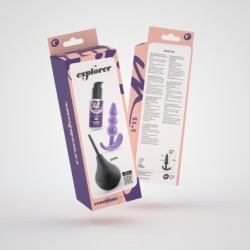Explorer Anālā Duša 90Ml Ar Anālo Lubrikantu 50Ml Un Anālais Plug The Plunger Crushious