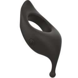 Bcharmed Rhythm Infinite Deluxe Obroček za penis 15 Vibracij Črn