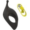 Bcharmed Rhythm Infinite Deluxe Obroček za penis 15 Vibracij Črn