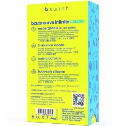 Vibromasseur Rechargeable Silicone Jaune Bcute Curve Infinite Classic