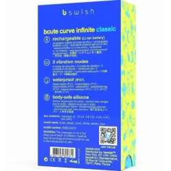 Vibromasseur Rechargeable Silicone Bleu Bcute Curve Infinite Classic