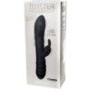 Twister Masseur Vibrant et Rotatif Rabbit Noir