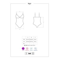 Αμφίεση Υπηρέτριας Obsessive Μπλε 40-42 L/XL