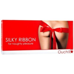 Bandă Bondage Silky Ribbon Roșie