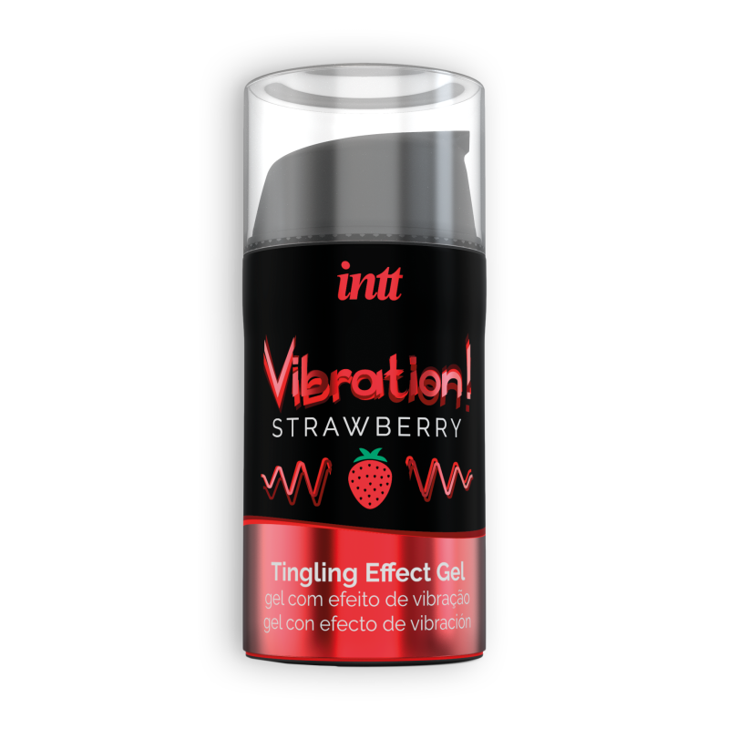 Gél s vibráciou Vibration Jahoda Intt 15ml