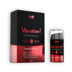 Gel Com Vibração Vibration Morango Intt 15Ml