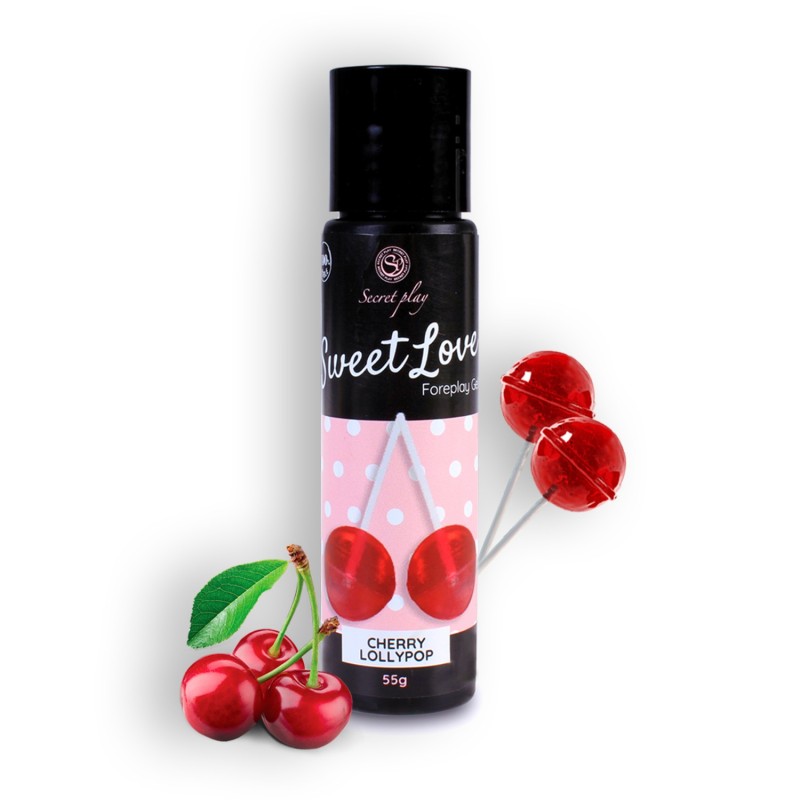 Kirsikkalollipopin makuinen liukuvoide Sweet Love Secret Play 60ml Kirsikkalollipopin makuinen liukuvoide Sweet Love Secret Play 60ml