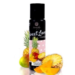 Lubrikantni gel z okusom manga in ananasa Sweet Love Secret Play 60ml